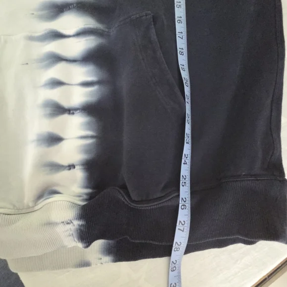 Lululemon Atletica Tie-Dye Hoodie in Blue and White Size SMALL WITH Stains - Picture 10 of 12